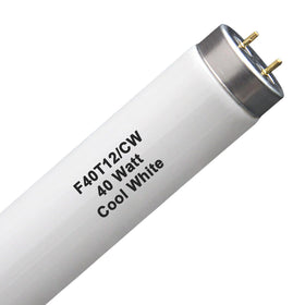 Dameiol F40T12 48-inch tube delivering 4100K cool white illumination for workspaces.