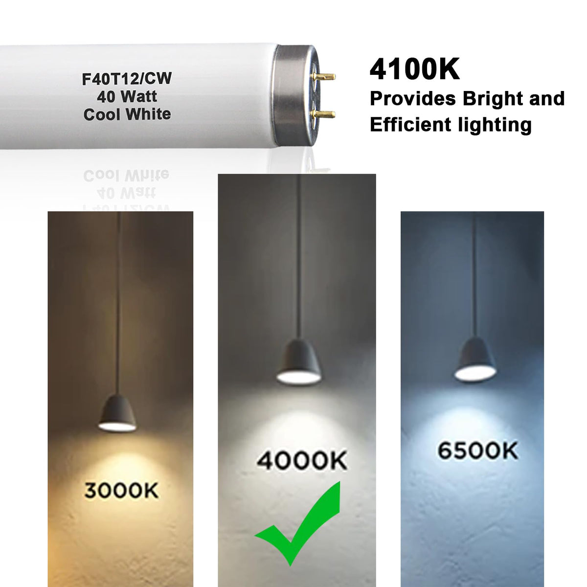 Dameiol cool white 4100K tone ideal for workshops and garages.