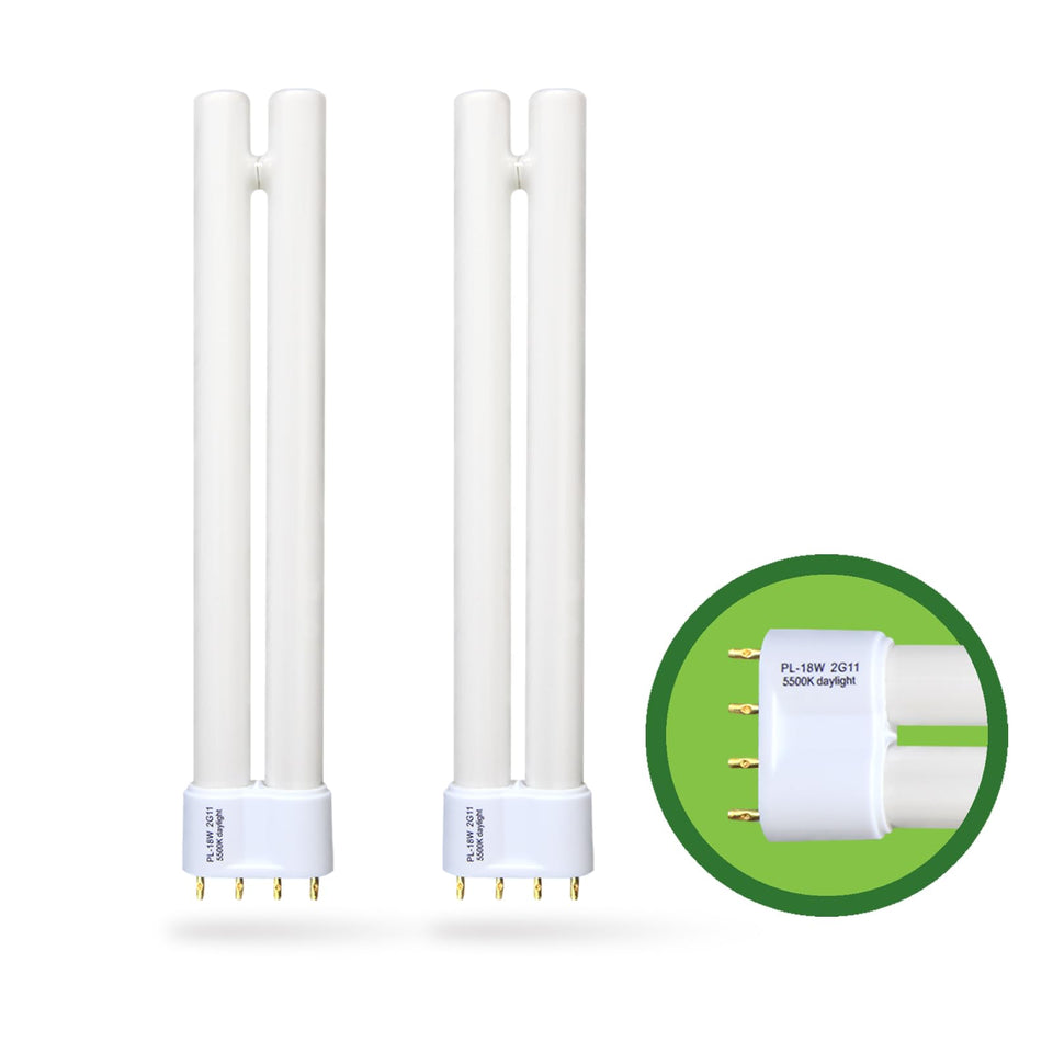 Dameiol PL18-B-FFP two-pack bulbs in packaging for OttLite replacement
