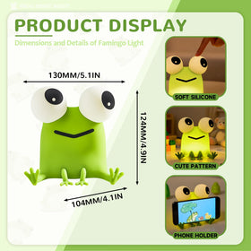 DAMELYN Frog Night Light with 30-minute timer for bedtime routines.