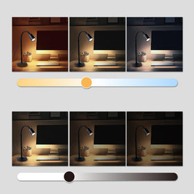 DAMI bedside lamp compact base saves space on small nightstands.