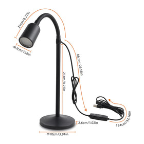 DAMI USB-powered lamp works with laptops and power banks.