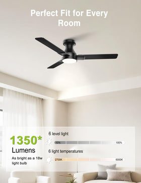 DAMINY six color temperatures let you set warm or bright light.