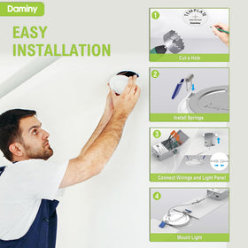DAMINY IC-rated and FCC-certified safety lighting.