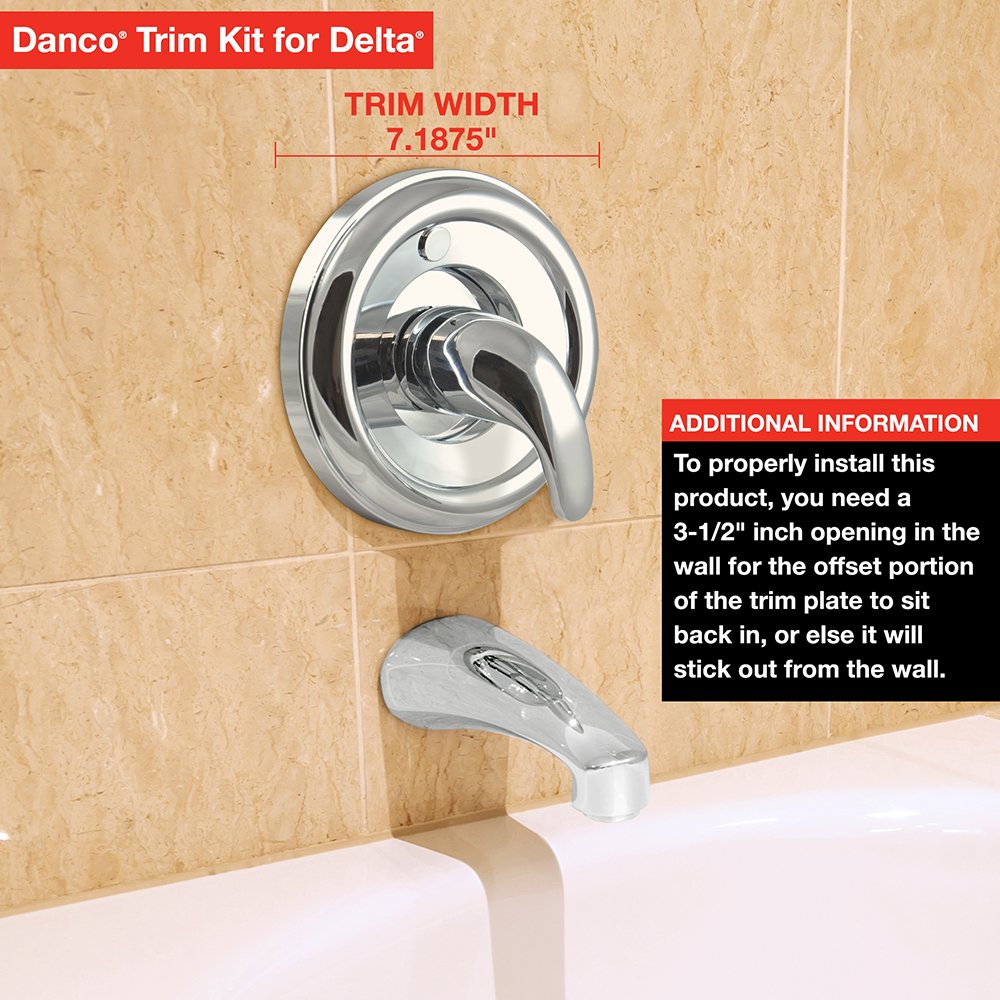 Danco 10004 trim kit with adapters and allen wrench for Delta 1300/1400 series.