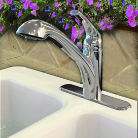 Danco 10408 ergonomic spray head with thumb toggle for comfortable operation.
