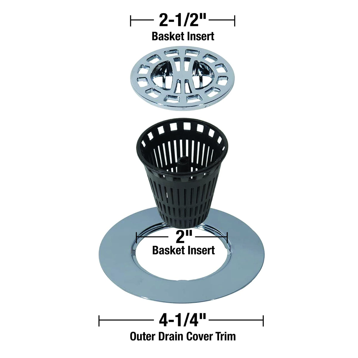 Danco 10529P detachable replacement baskets enable quick cleaning and maintenance.