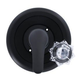 Danco 11084 matte black Delta trim front view showing modern finish