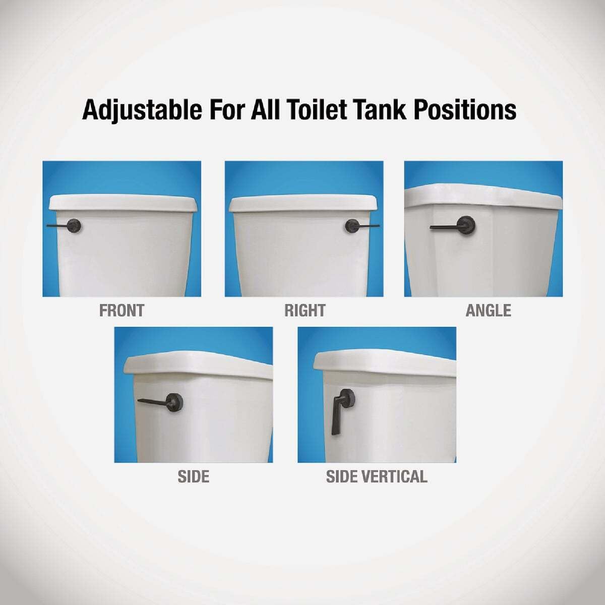 Danco 12052 lever-mounting-arm-extended shows universal fit across tank positions.