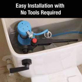 Danco 12052 universal-fit-lever shown in front-mount configuration for easy replacement.