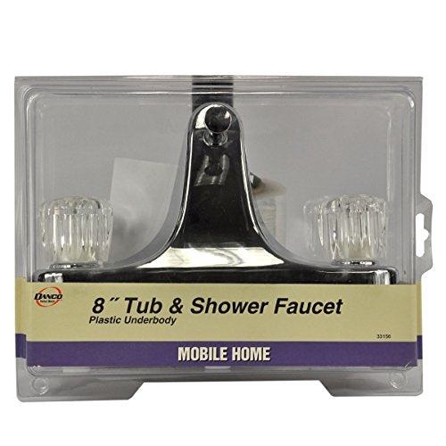 Danco mobile home faucet setup complements existing fixtures with a vintage-inspired chrome touch.