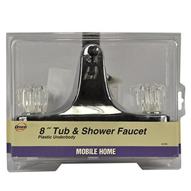 Danco mobile home faucet setup complements existing fixtures with a vintage-inspired chrome touch.