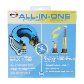 No-mess wax ring installation tip with compression guidance