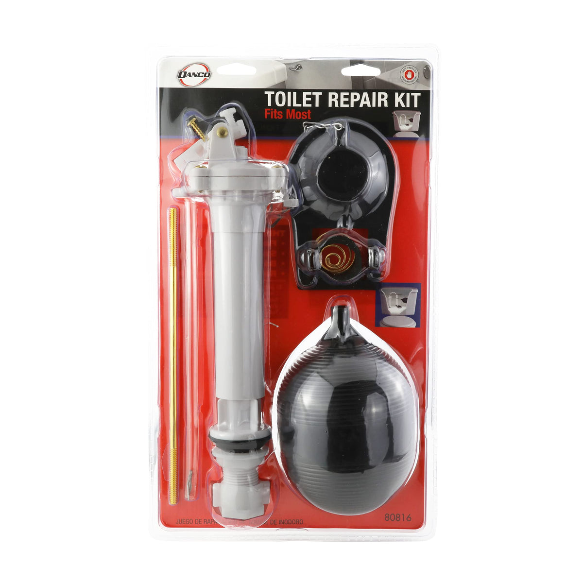 Danco refill tube with universal adapter for reliable tank refills.