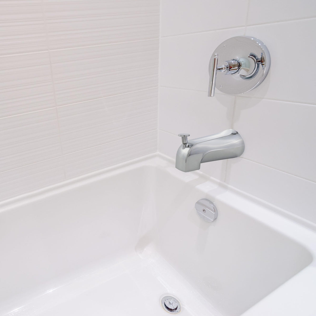 Danco tub spout kit with adapters chrome, ready for quick installation.