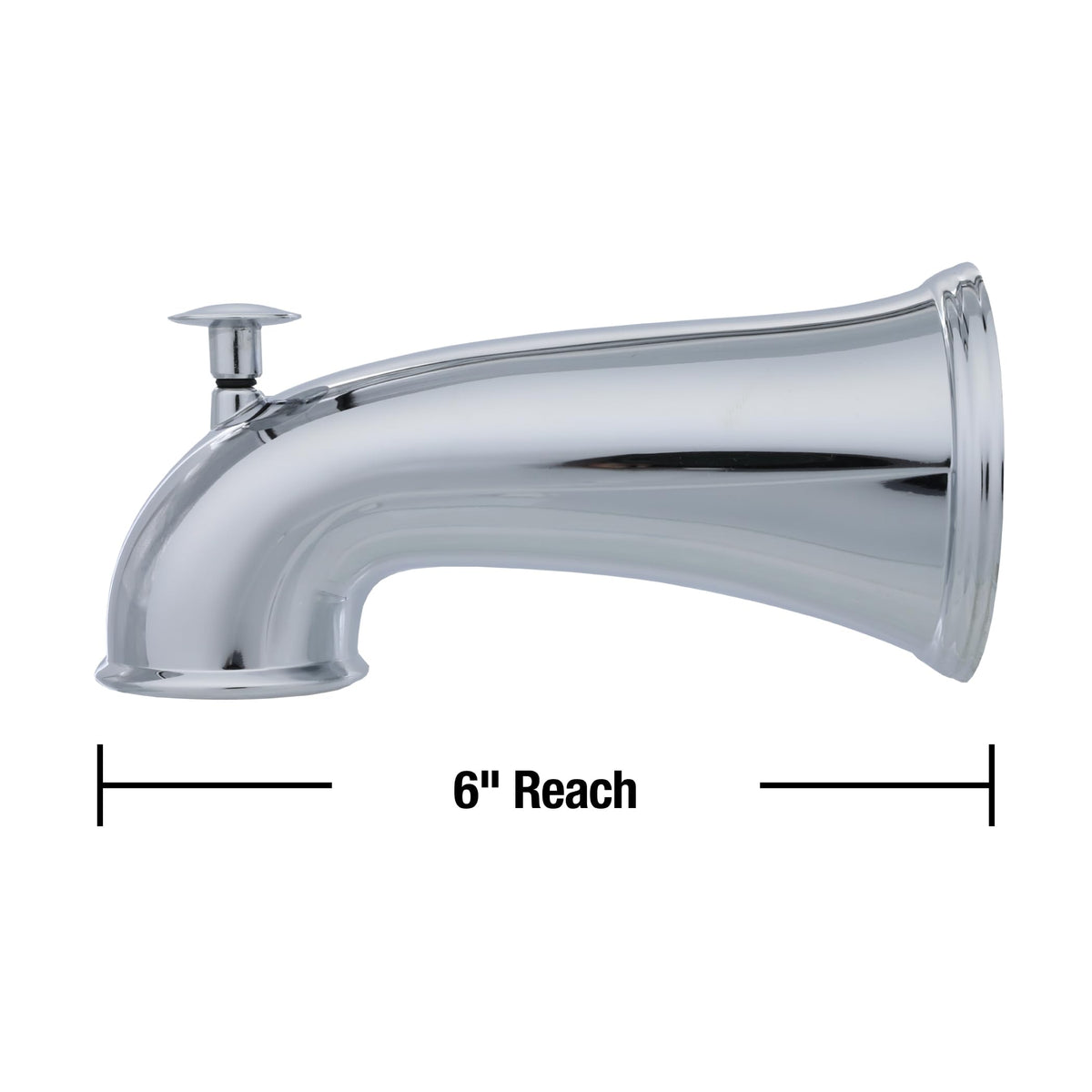 Includes adapters and tape for a quick, DIY tub spout installation.