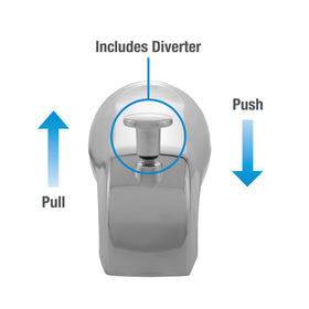 Danco tub spout universal fit chrome, compatible with most plumbing.