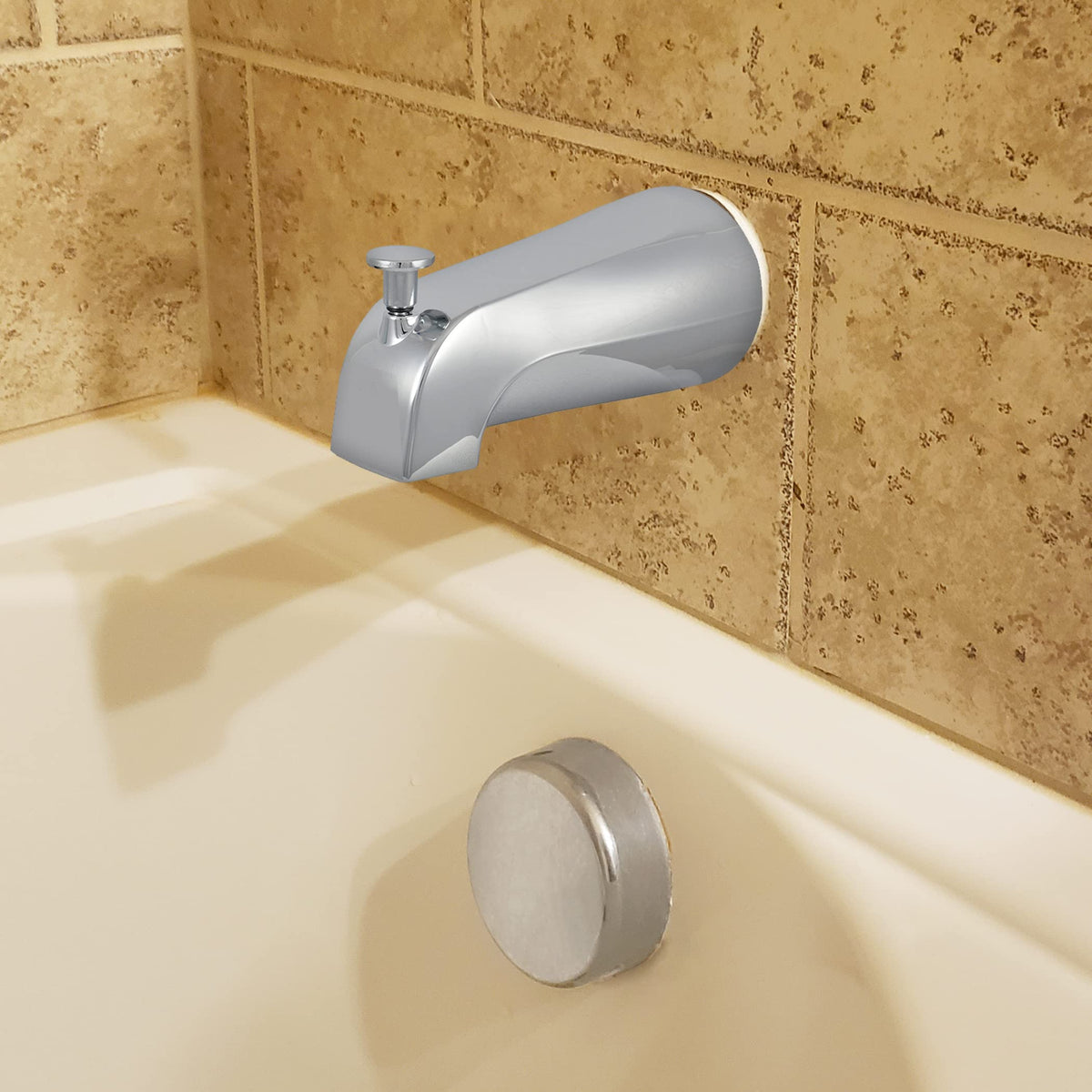 Danco tub spout wrench and plumber's tape included, simple DIY replacement.