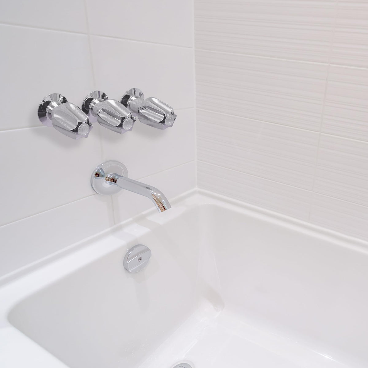 Danco Verve chrome 3-handle remodel kit for easy upgrade of Price Pfister Verve faucets.