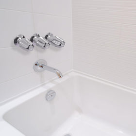 Danco Verve chrome 3-handle remodel kit for easy upgrade of Price Pfister Verve faucets.