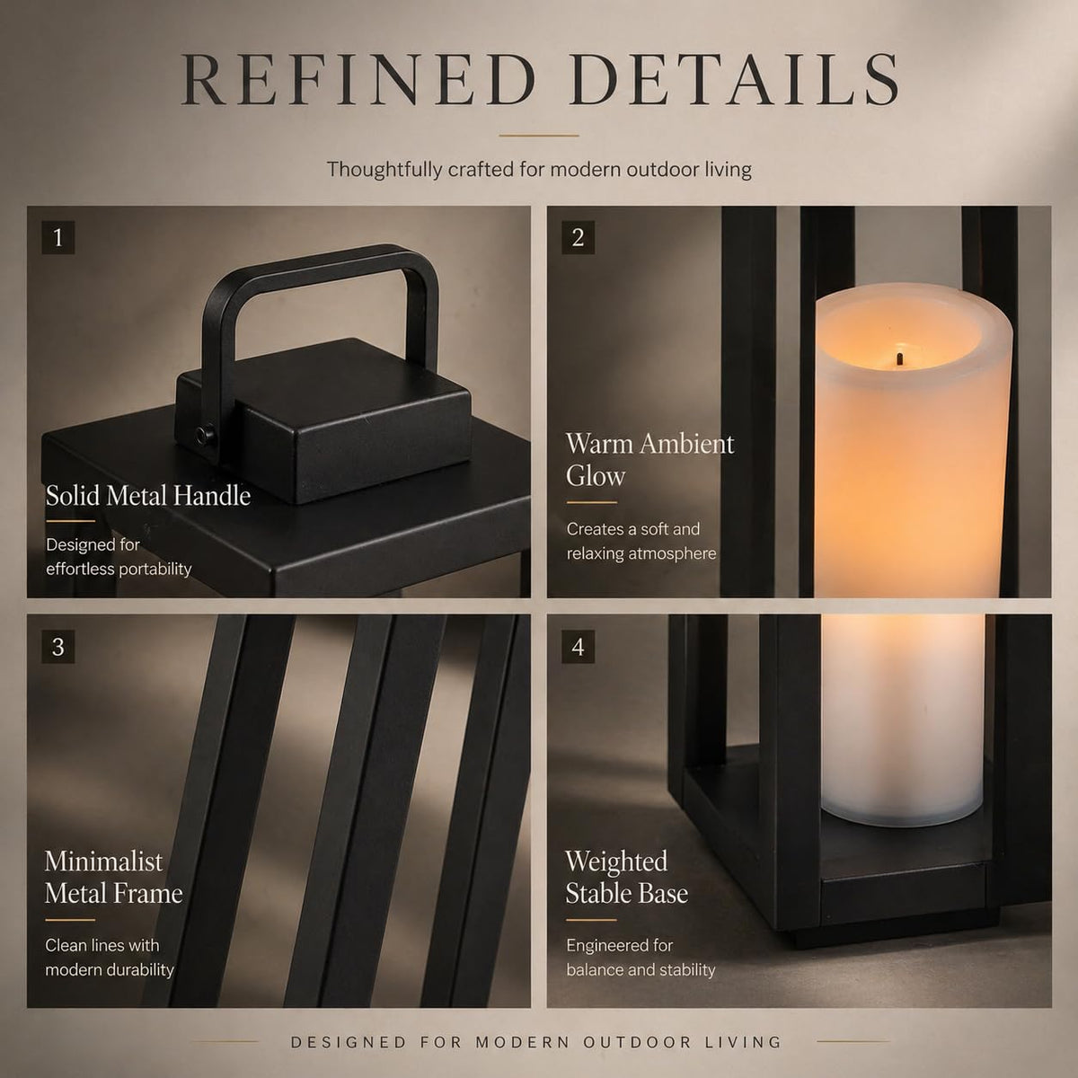 DANCYHOME H16 portable lantern for outdoor events and pathways.
