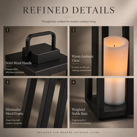 DANCYHOME H16 portable lantern for outdoor events and pathways.
