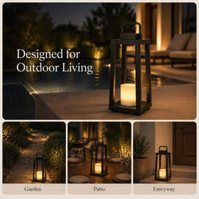 DANCYHOME H16 solar panel and Ni-MH battery powered for eco-friendly lighting.