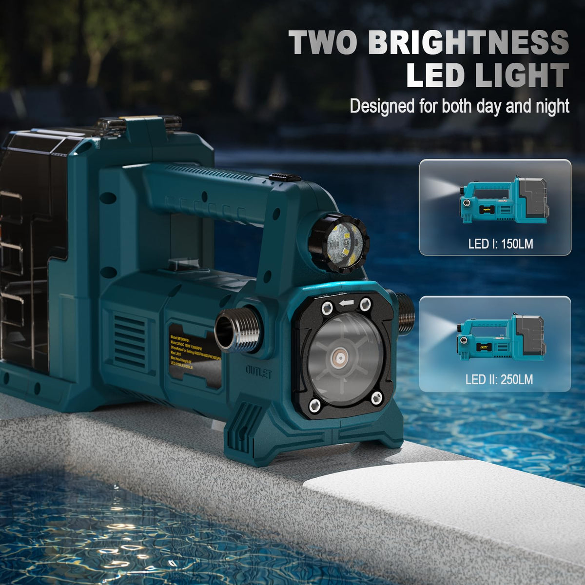 Danero flow-setting 540GPH for versatile pumping tasks