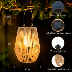 Danhh solar lantern garden-decor elevates entrances with soft, inviting illumination.