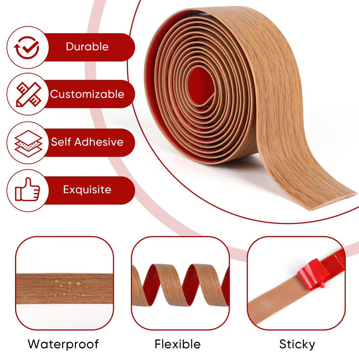 Danlaila wood grain floor strip close-up showing natural texture.