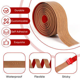 Danlaila wood grain floor strip close-up showing natural texture.