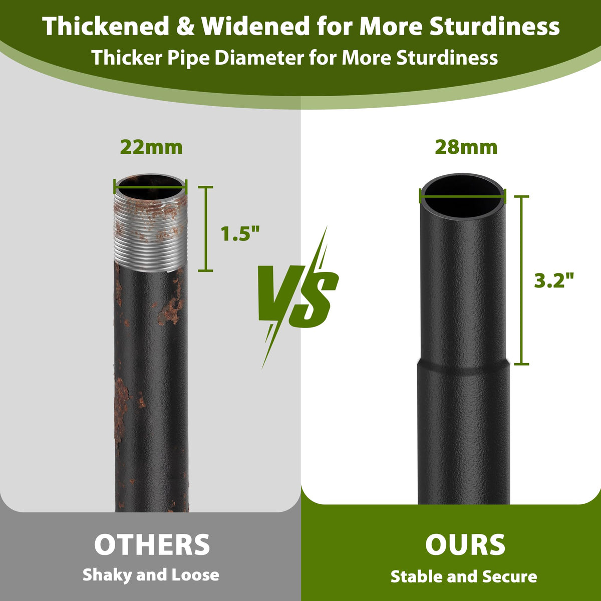Danshinro all-steel anti-corrosion pole highlights durability in rain or snow