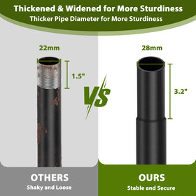 Danshinro all-steel anti-corrosion pole highlights durability in rain or snow