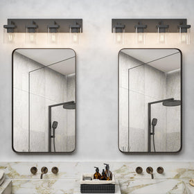 Danshinro dimensions 29.5 by 4.7 by 8.4 inches fits above most mirrors
