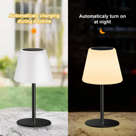 Dansny solar table lamp RGB color mode illustrating vibrant ambience options.