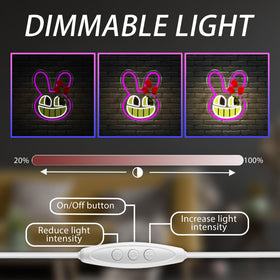 DAOXUZO USB-powered neon sign for easy plug-and-play setup.