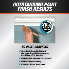 DAP Alex Plus siliconized acrylic formula provides durable, waterproof seal.