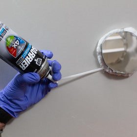 DAP Barrier Foam dries tack-free for clean, finished surfaces.