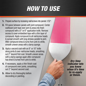 DAP DryDex smooth finishing on gypsum panels for clean surfaces.