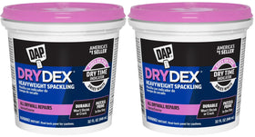 DAP DryDex spackling pack of 2 pails ready to fill holes.