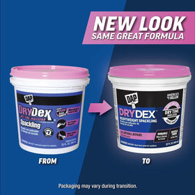 DAP DryDex white finish blends with wall surfaces.