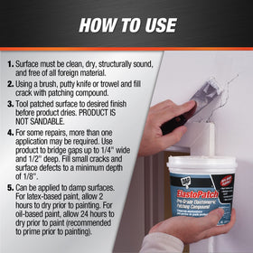 Elastopatch curing to a tack-free surface in about 30 minutes