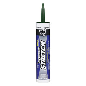 DAP Extreme Stretch pine green tube for versatile interior and exterior sealant.