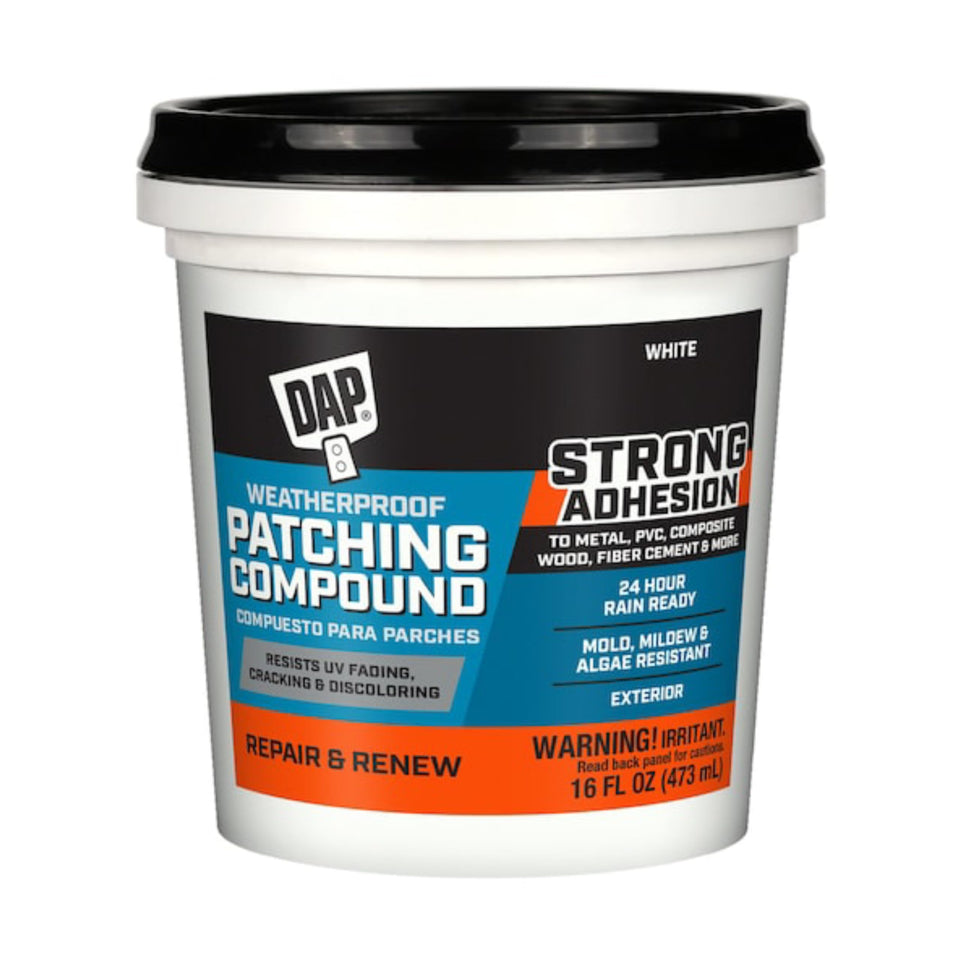 DAP Platinum Patch 16oz tub ready for wall repairs.
