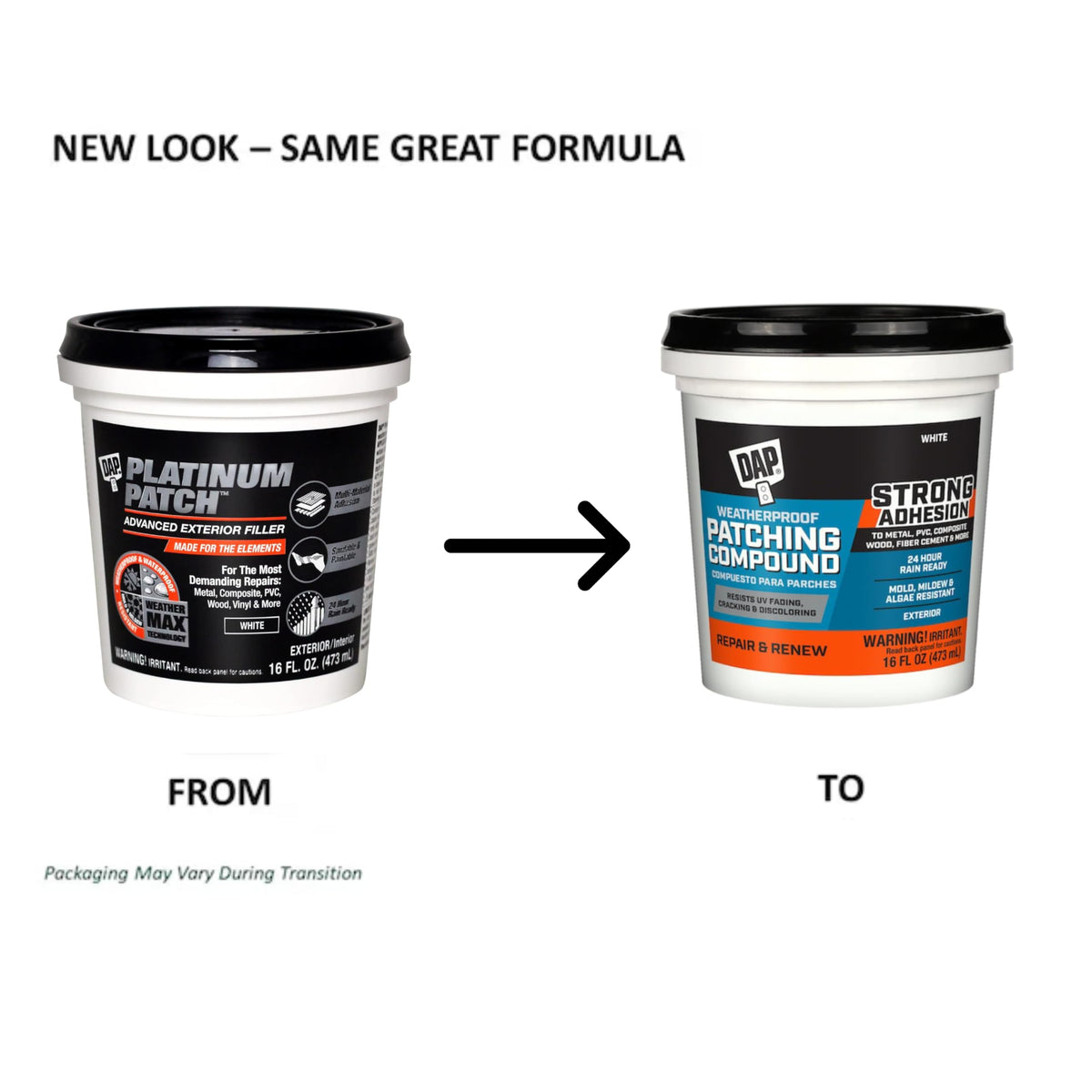 DAP Platinum Patch interior wall repair shows a smooth finish.