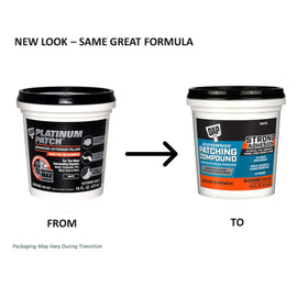 DAP Platinum Patch interior wall repair shows a smooth finish.