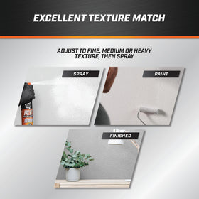 DAP Spray Texture low odor water-based formula suitable for indoor projects
