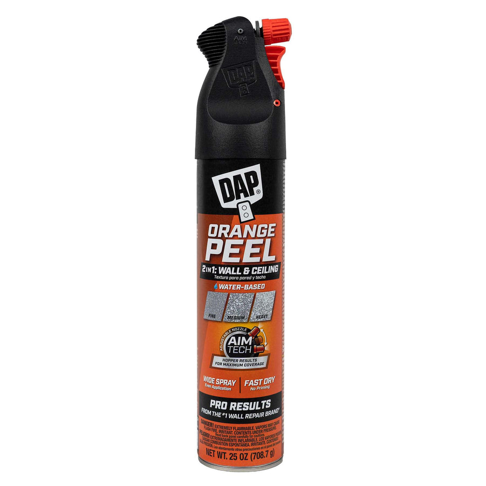 DAP Spray Texture orange peel finish with Aim Tech nozzle for precise wall texture