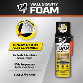 DAP wide spray applicator enables broad pattern for fast, even filling.