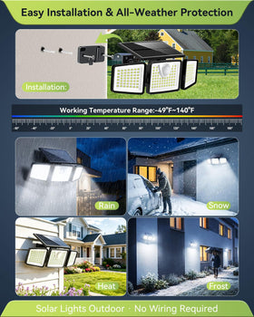 Daphino wide-angle coverage lights large outdoor areas effectively